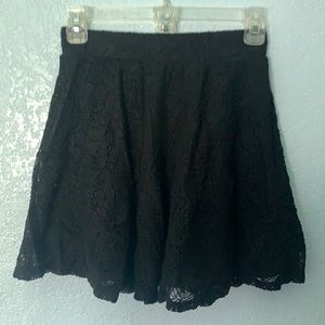 Xhilaration Black Lace Mini Skirt